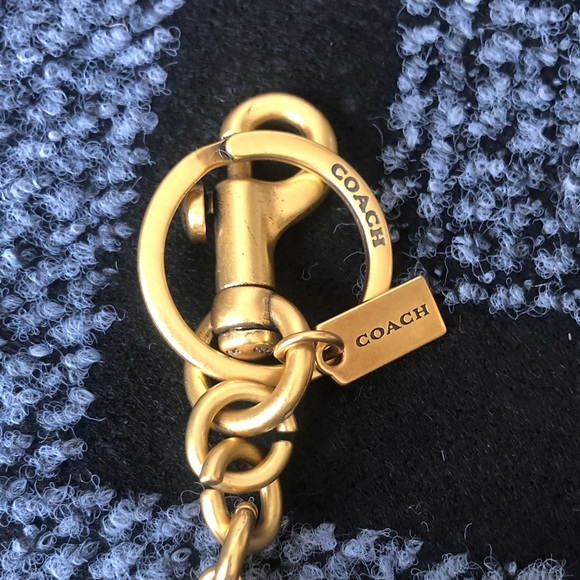 Coach Gold-Tone Red Glitter Cherry Bag Charm - Picture 2 of 4